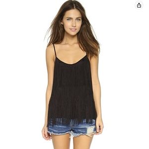 BB Dakota Black "Marlene" Fringe Camisole